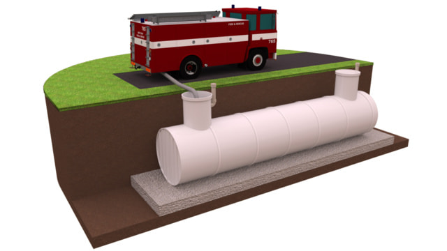 Пожарные резервуары для воды